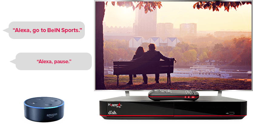 TV manos libres de DISH - Controla tu TV con Alexa de Amazon - Marietta, GA - Direct Signal - Distribuidor autorizado de DISH